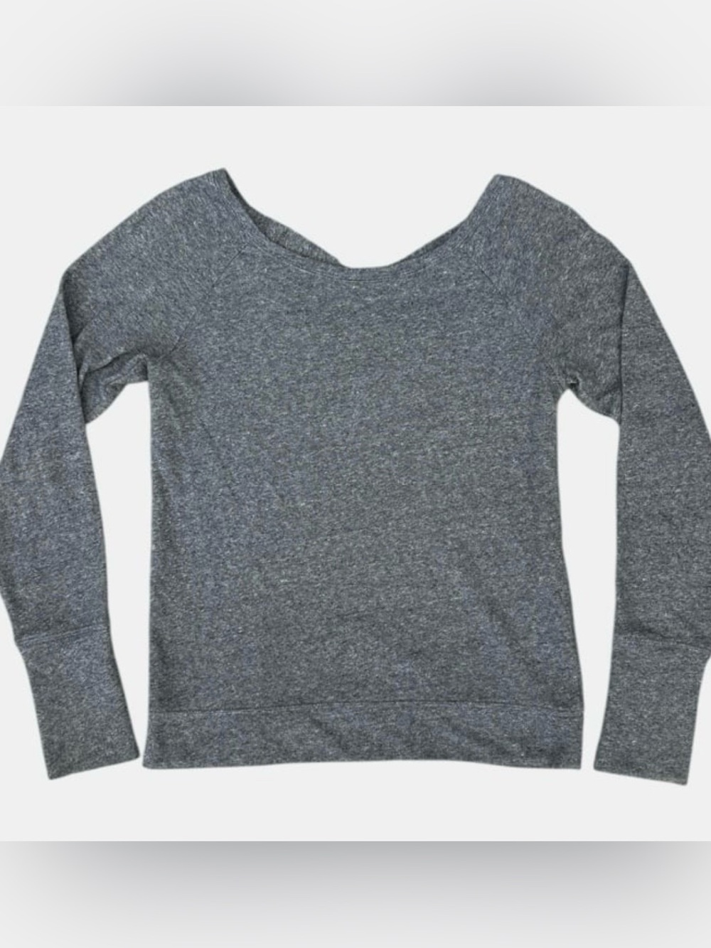 Women’s SO Perfect crew top grey long sleeve shirt
